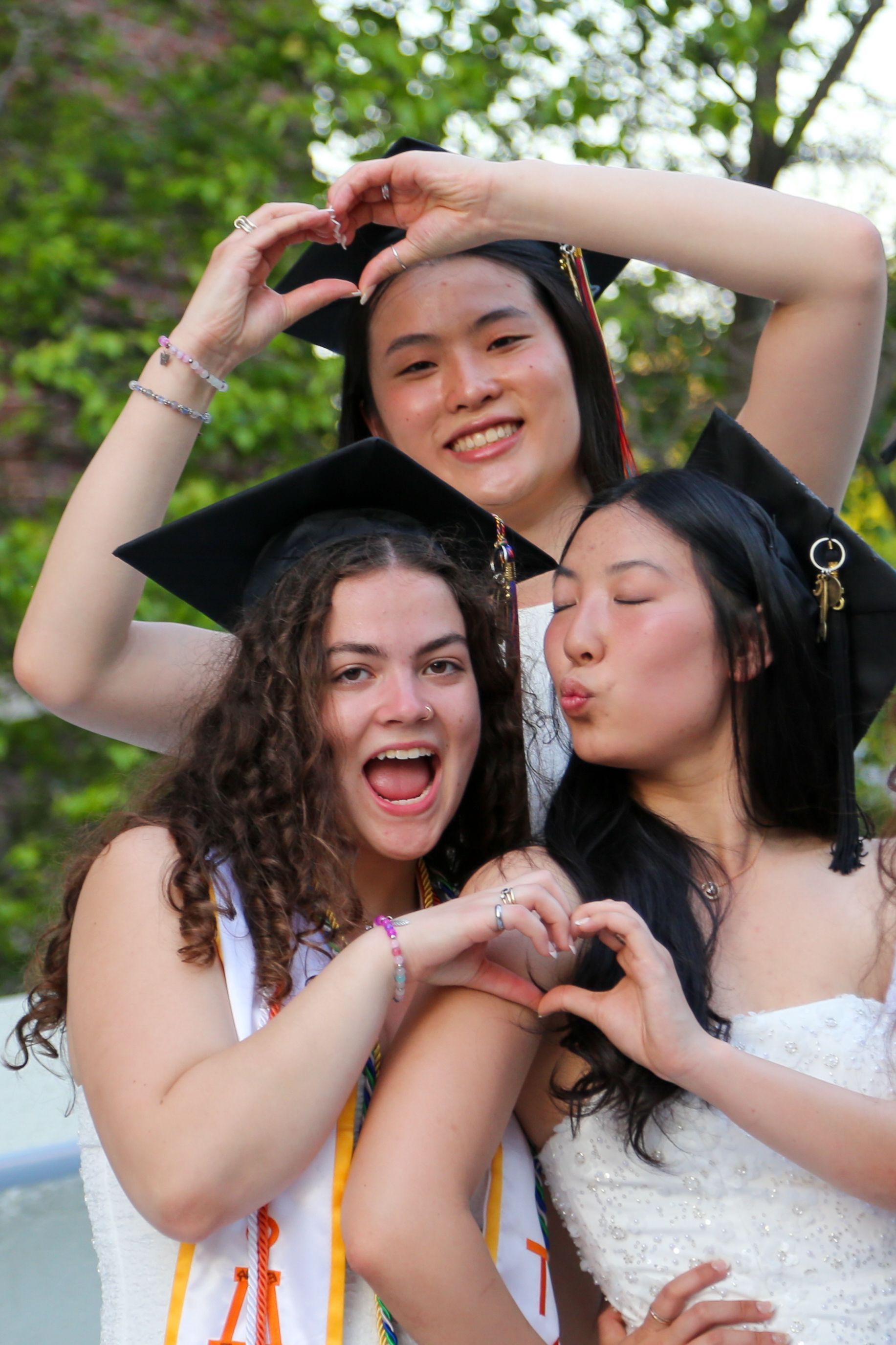 Cap and gown graduation photos at RPI
