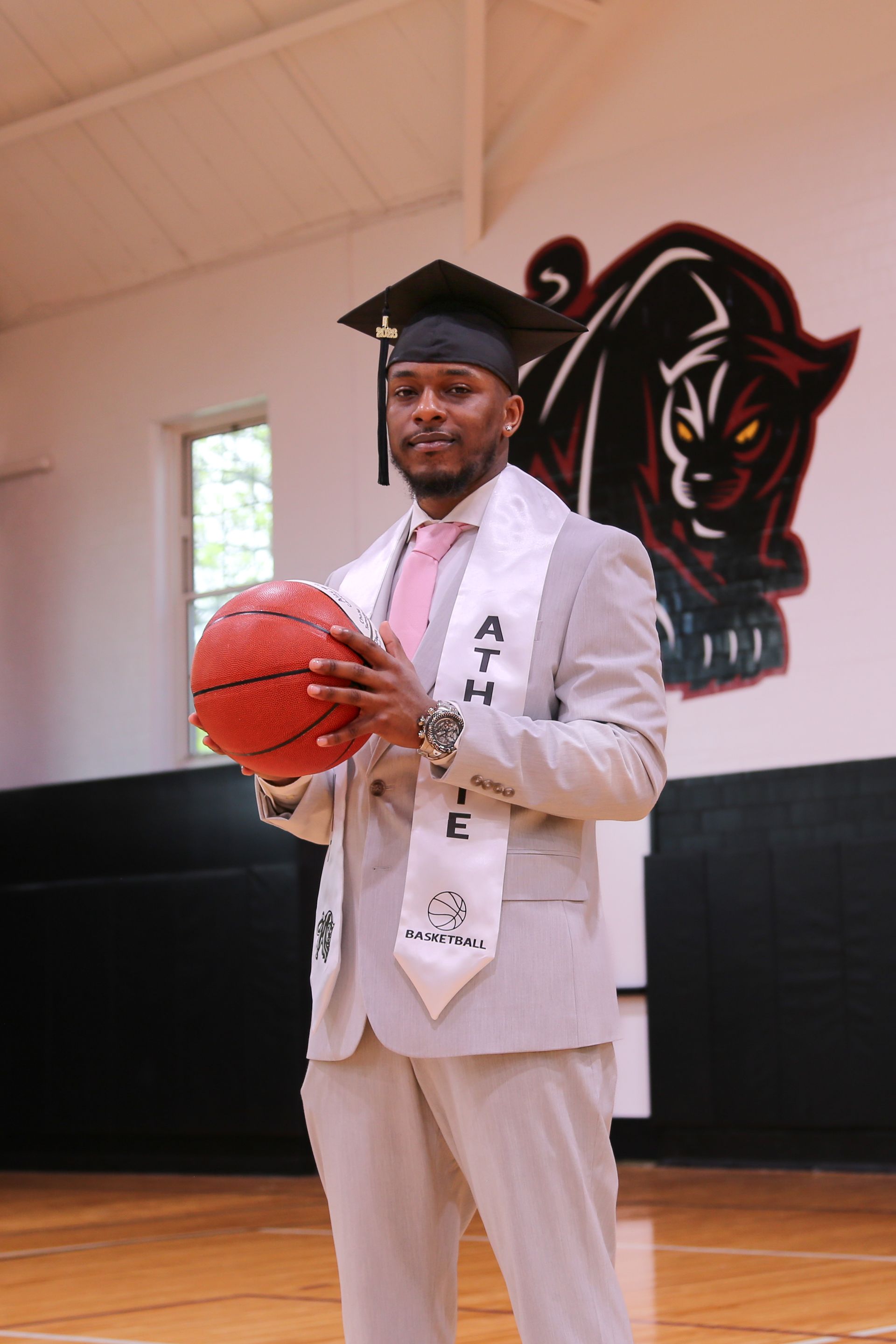 Basketball graduation photos at ACPHS