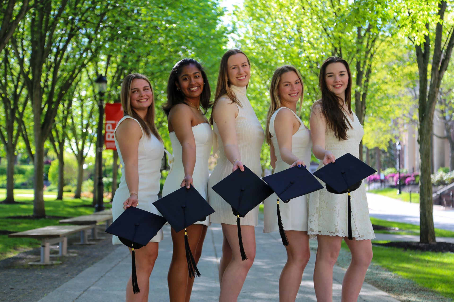 Friends celebrating graduation in the Capital Region