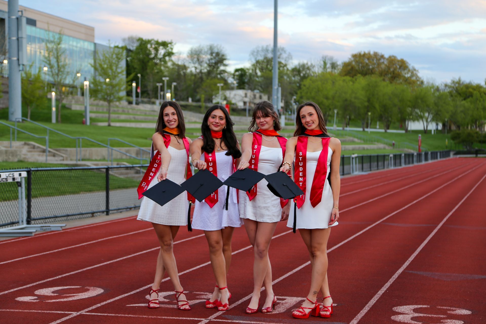 Group graduation photos at RPI