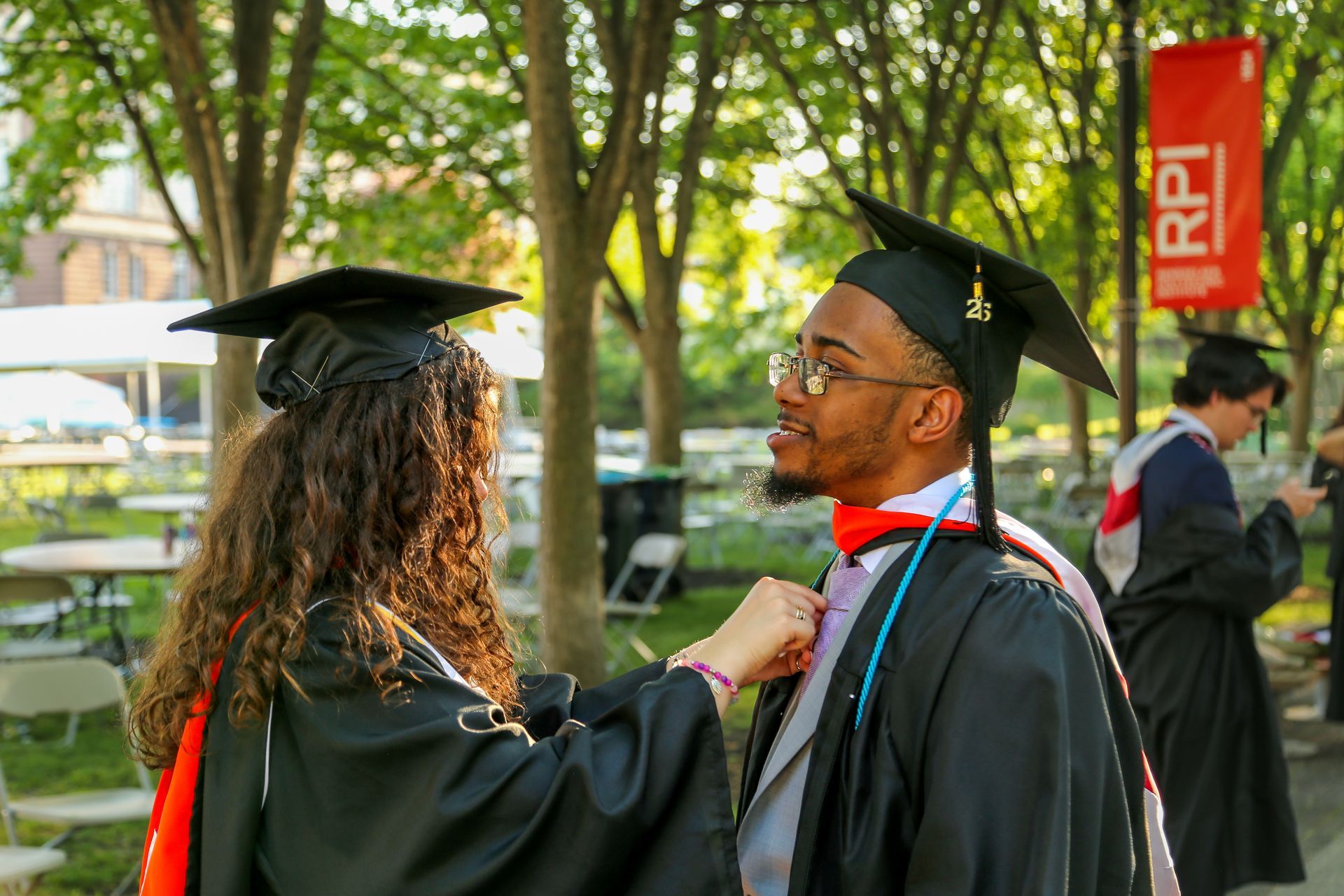 Bright and natural group graduation portraits