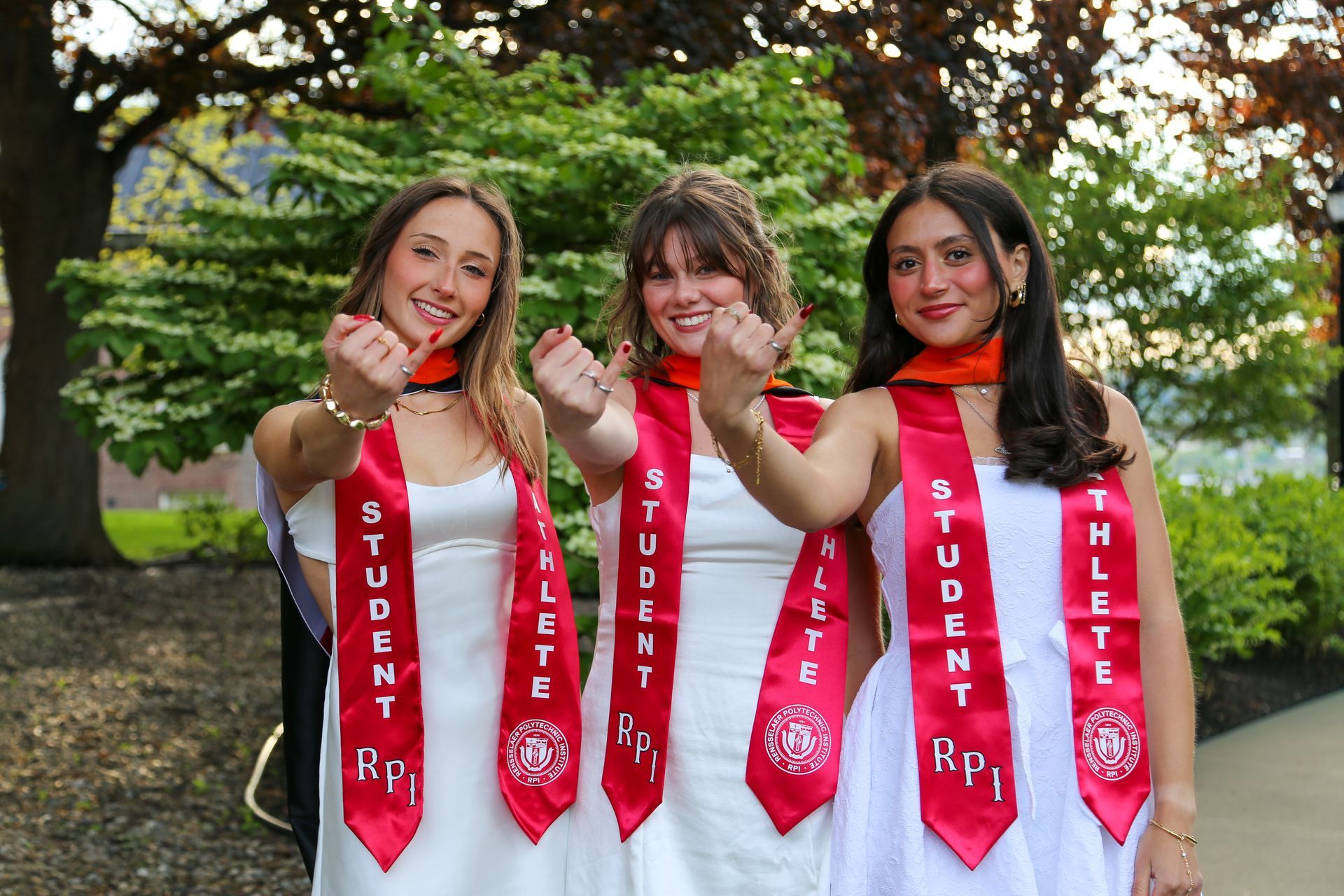 Engineering graduate portrait session at RPI campus