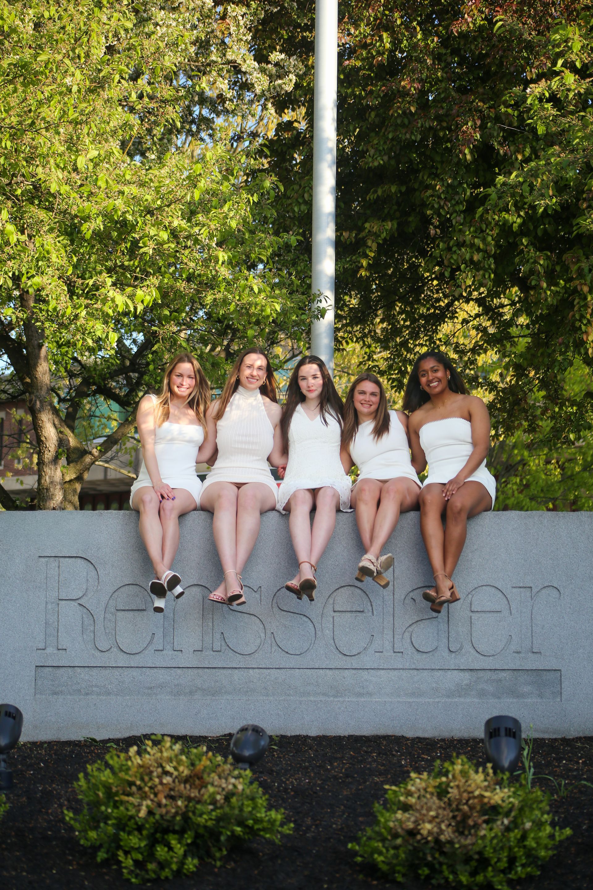 Group graduation photo at RPI