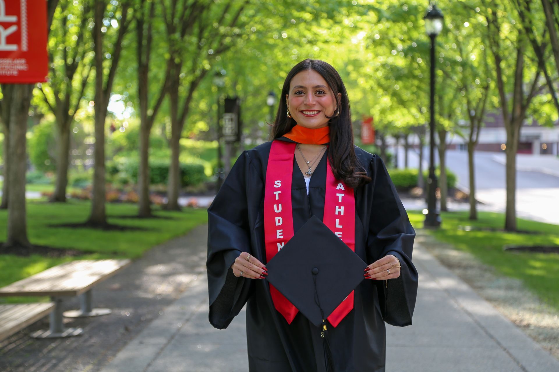 Bright and natural graduation portraits at RPI