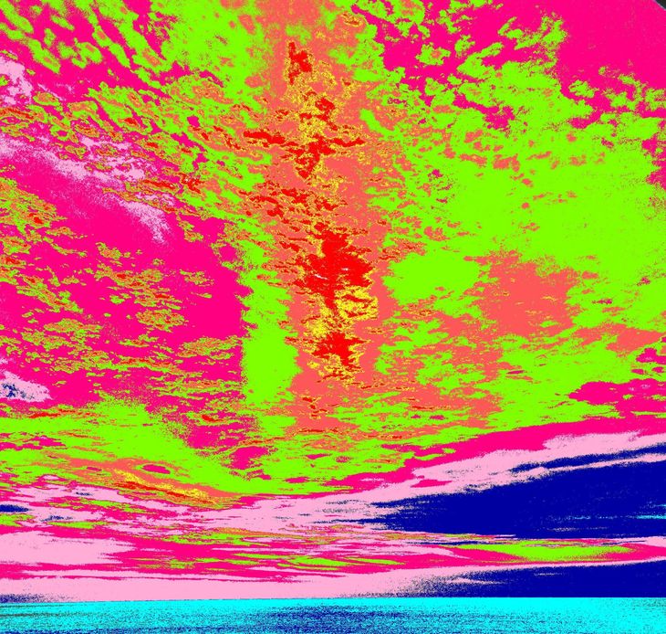 Sky over water