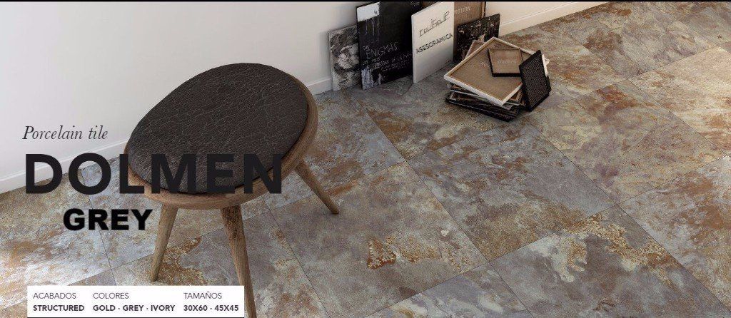 DOLMEN GREY PORCELANICO RECTIFICADO  IMITACION PIEDRA  A PARTIR DE € 8,50 MT2