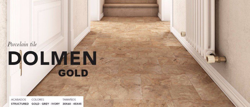 DOLMEN GOLD PORCELANICO RECTIFICADO  IMITACION PIEDRA  A PARTIR DE € 8,50 MT2