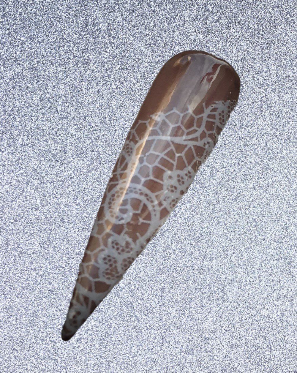 Präsentationstip mit Folie gearbeitet im Spitzen-Design