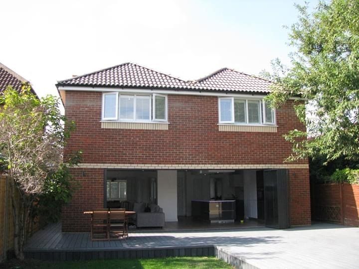 Open kitchen leading to garden