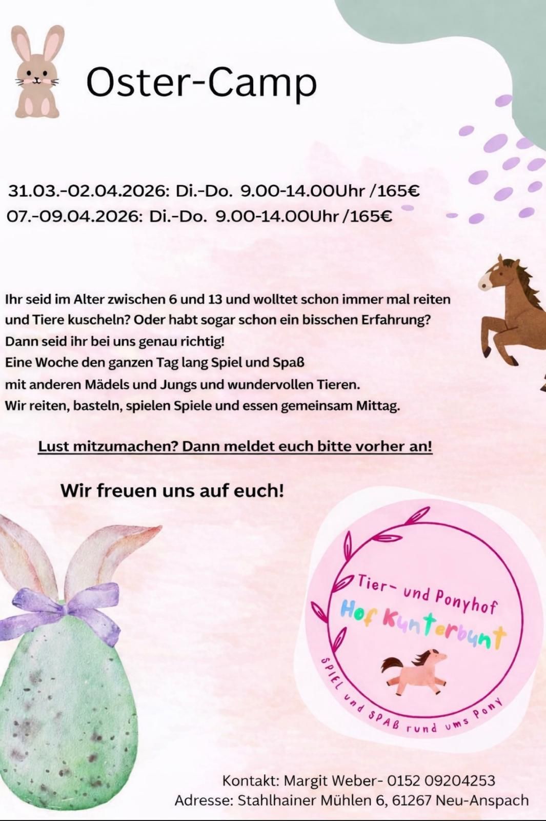 Oster-Camp Hof Kunterbunt