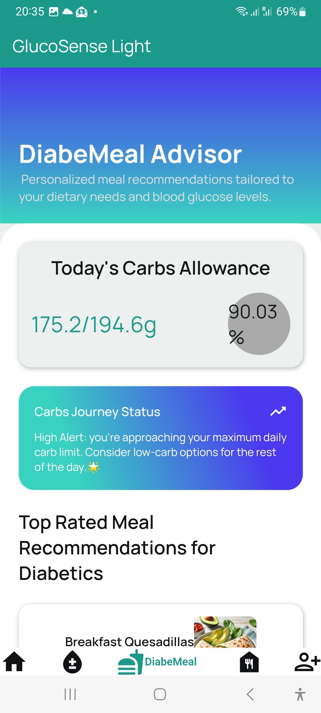 GlucoSense Diabetes app