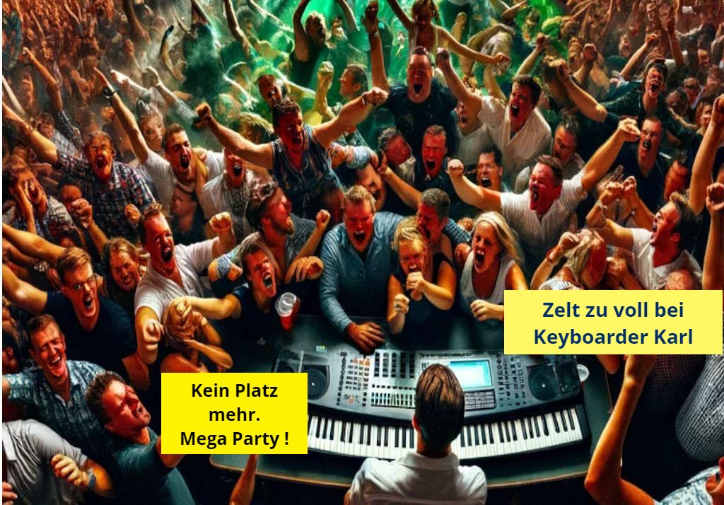 Keyboarder Karl - Schützenfest gesprengt - Zeltkapazität überschritten