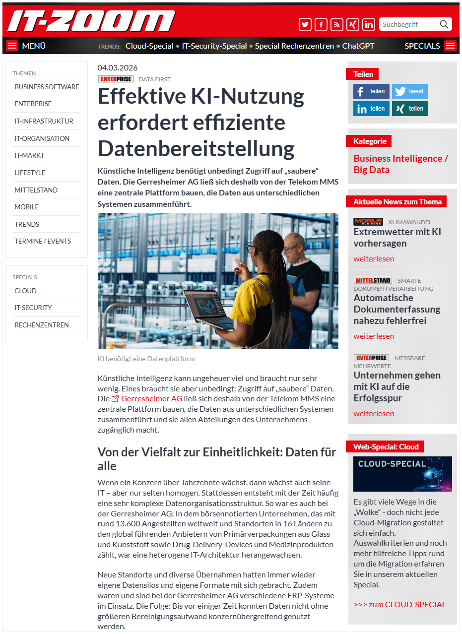 Bild Telekom-Anwenderstory