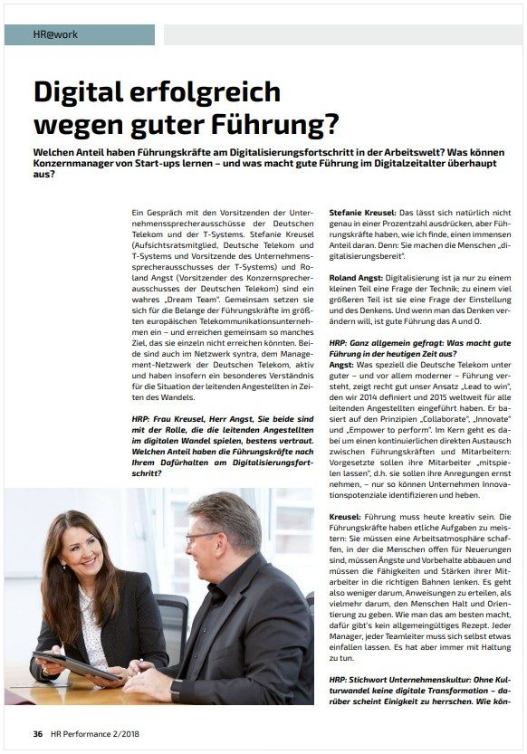 Bild  Telekon-Interview mit Stefanie Kreusel