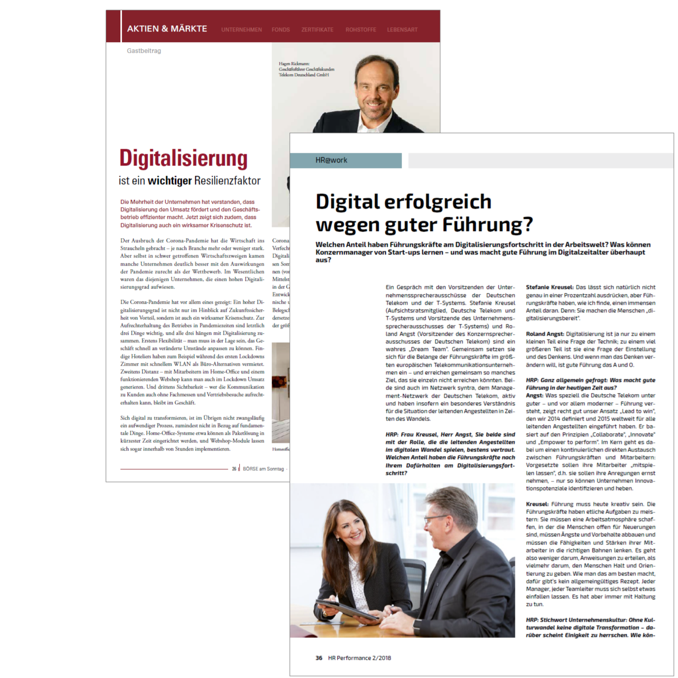 Arbeitsbeispiele für PR-Texte