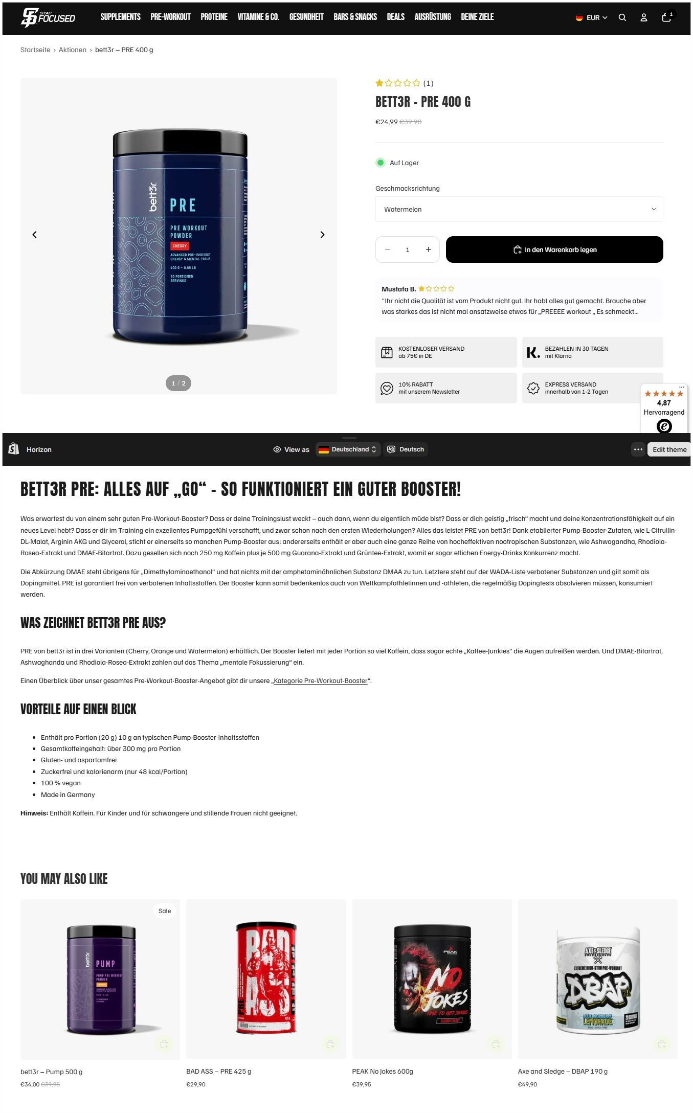 Bild bett3r-Website