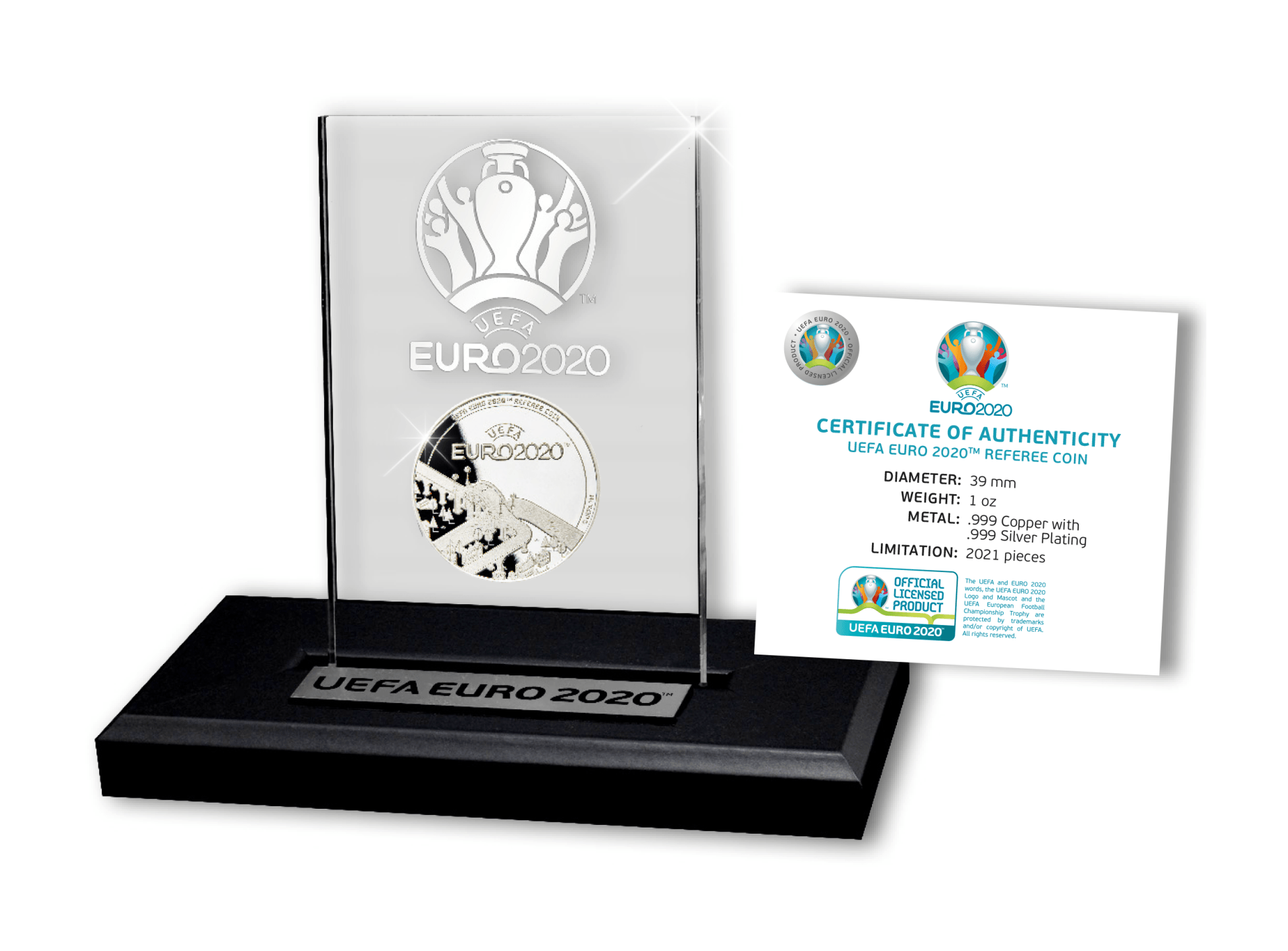 Official Referee Coin UEFA EURO 2020™ | Braunschweig | MDM Wholesale