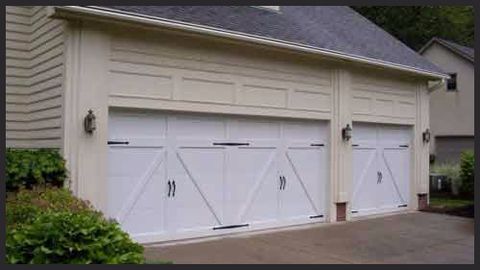image of crossbuck overlay accent garage door 5300