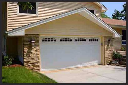 image of long raised panel garage door 4251