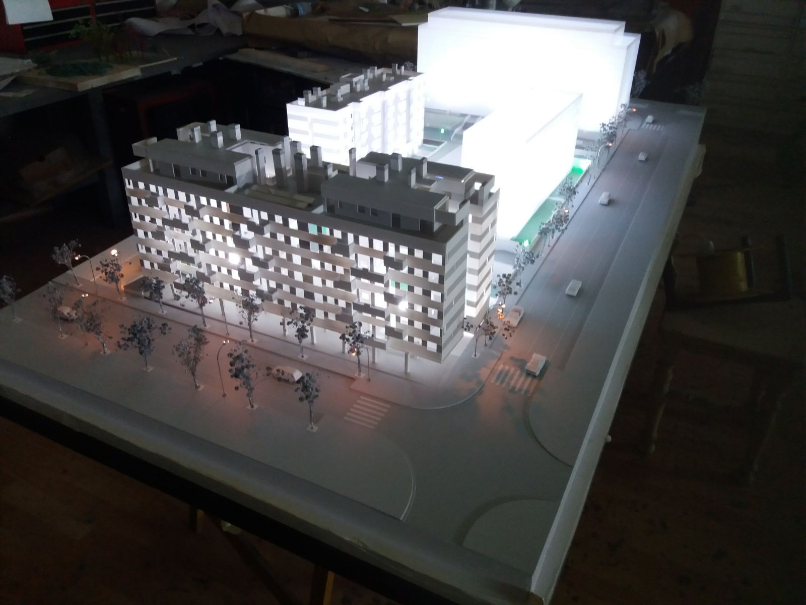 Maqueta iluminada