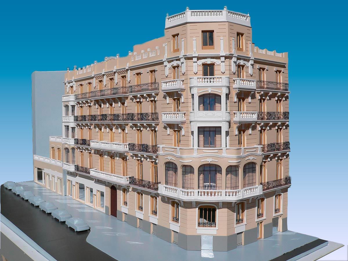 Maqueta edificio antiguo