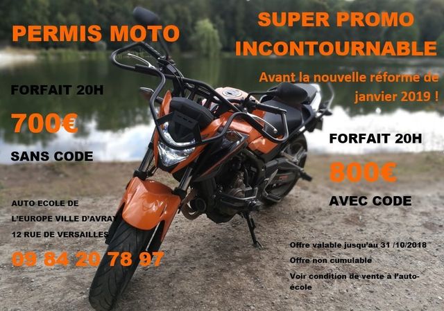 Promo permis moto