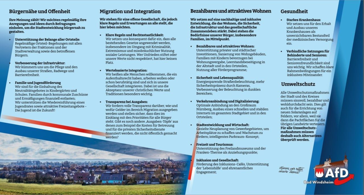 Wahlprogramm Innenseite