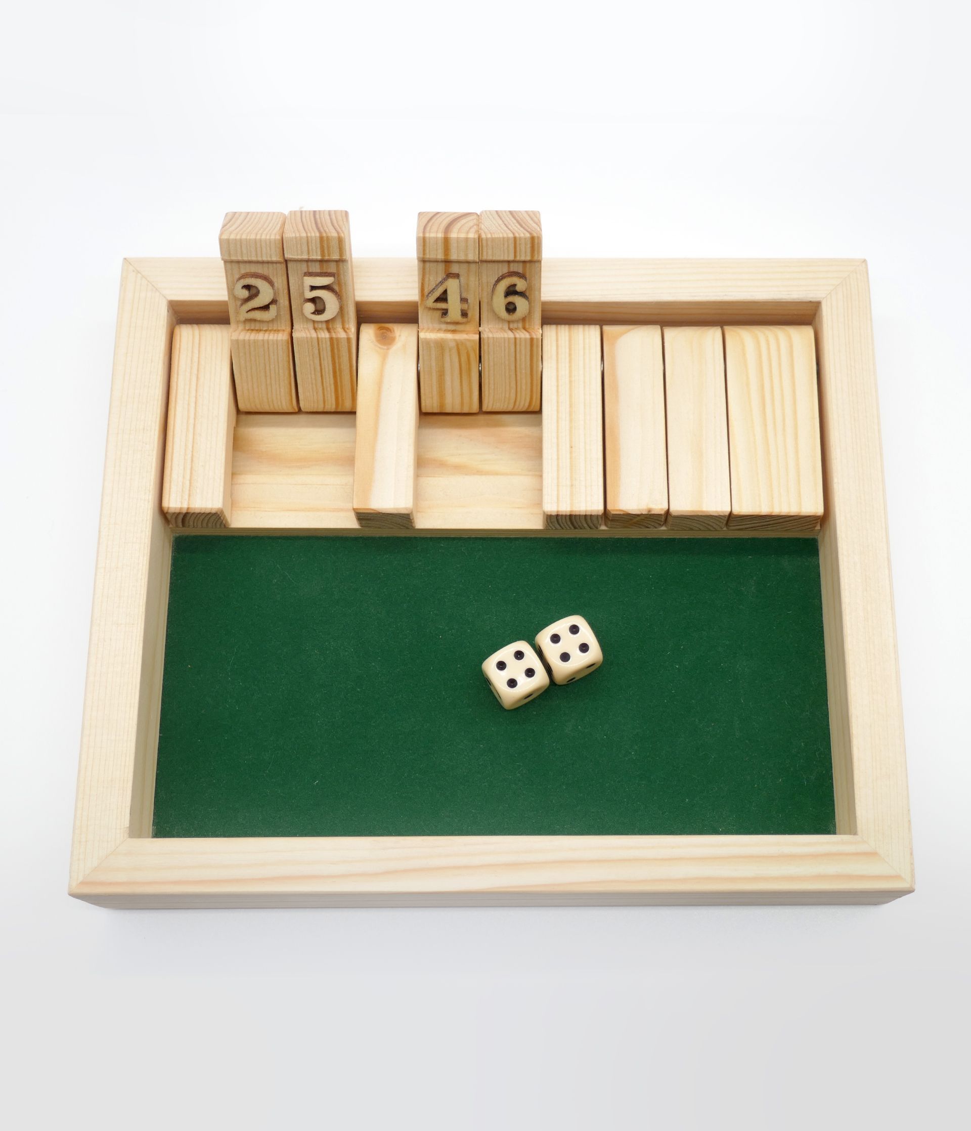 Handgefertigtes Gesellschaftsspiel „Shut the Box”