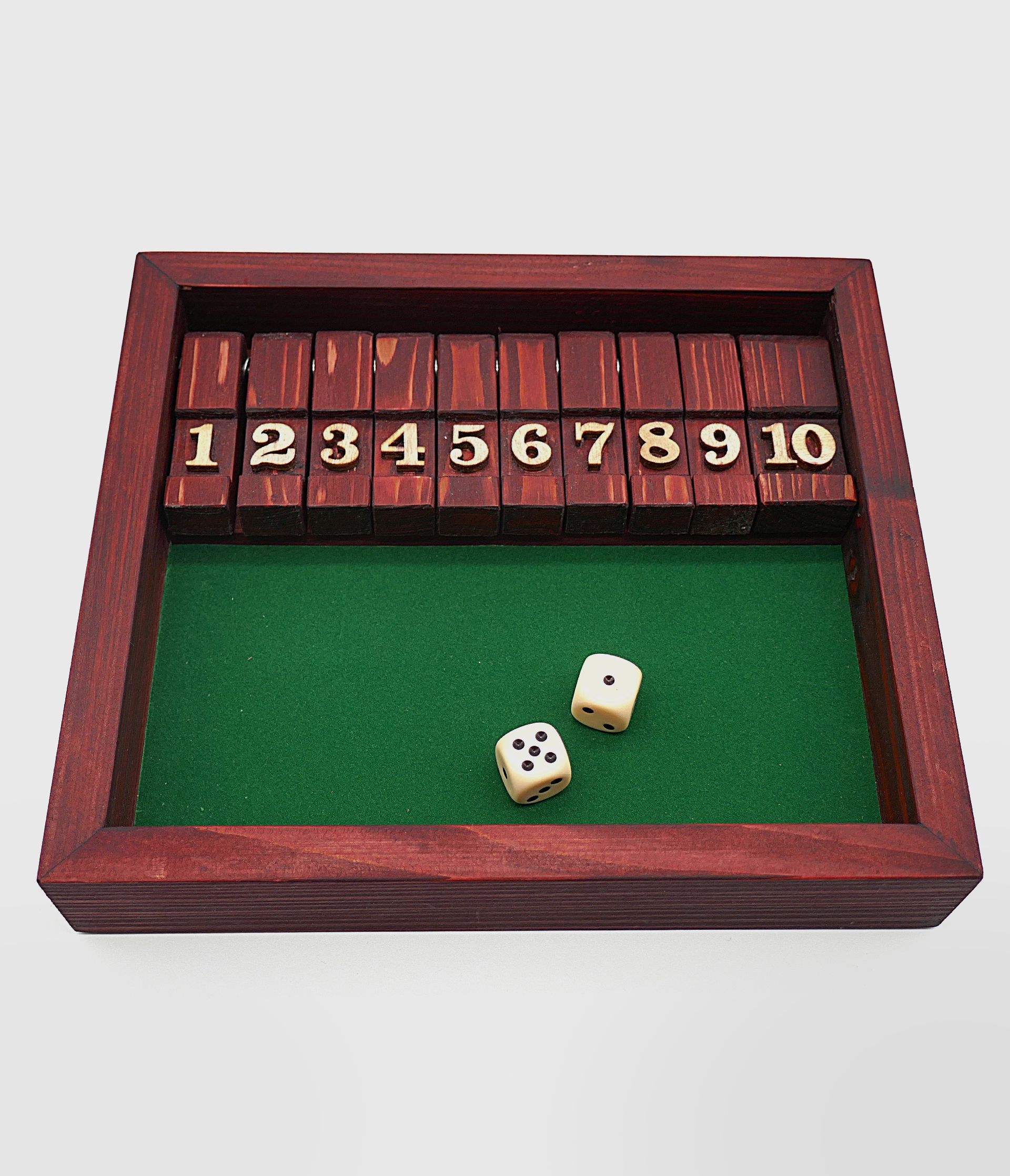Handgefertigtes Gesellschaftsspiel „Shut the Box”