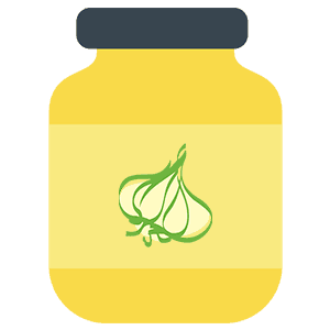 Yellow Jar with Green and Yellow Shandong Garlic Icon