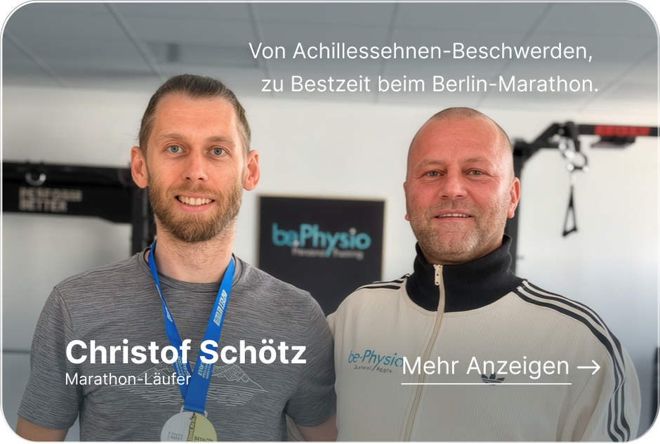 Physiotherapie Ottobrunn: Christof Schötz, Marathonläufer, Athlet bei be-Physio Ottobrunn