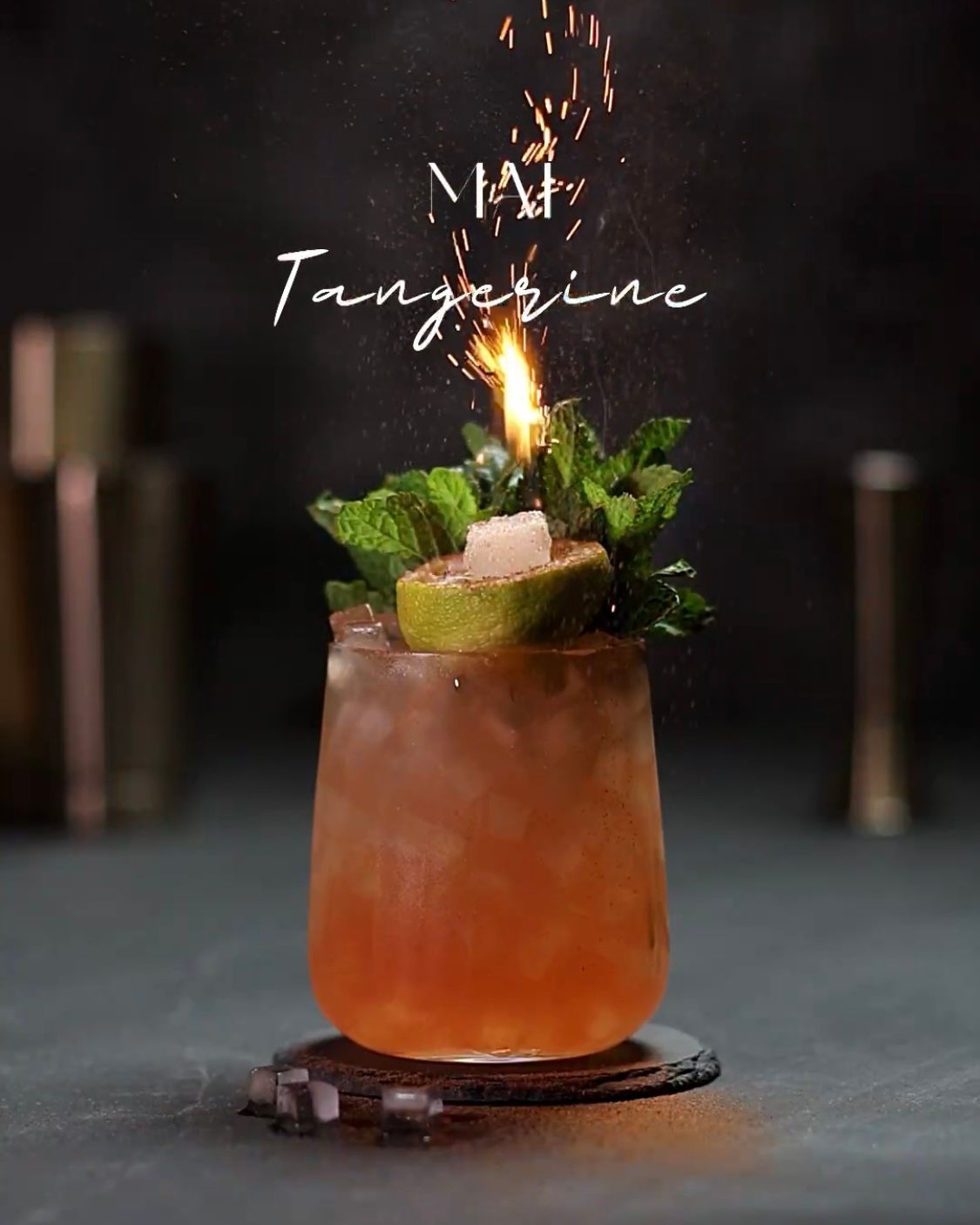 Mai TAI, tangerine, Mandarine, Cocktail, 