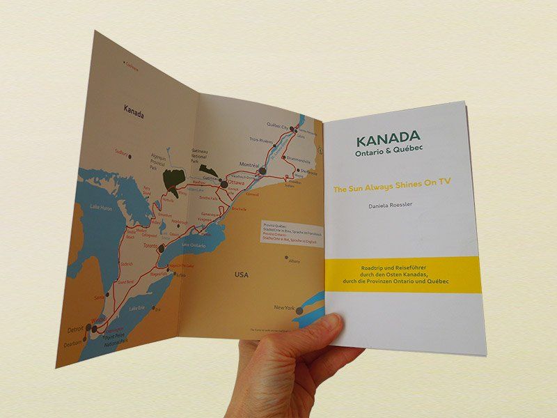 Reiseführer Kanada Osten Daniela Roessler mit Routenkarte