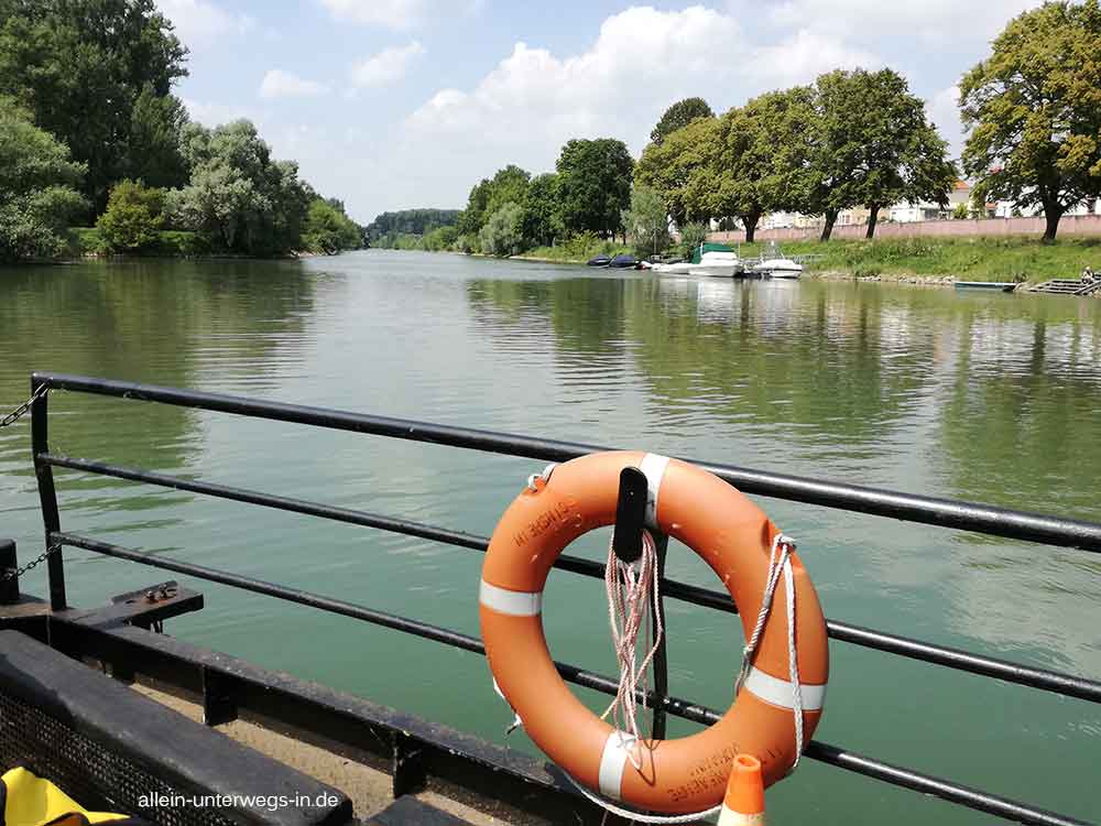 Von Ginsheim zur Insel Nonnenau mit der Altrheinfähre Johanna