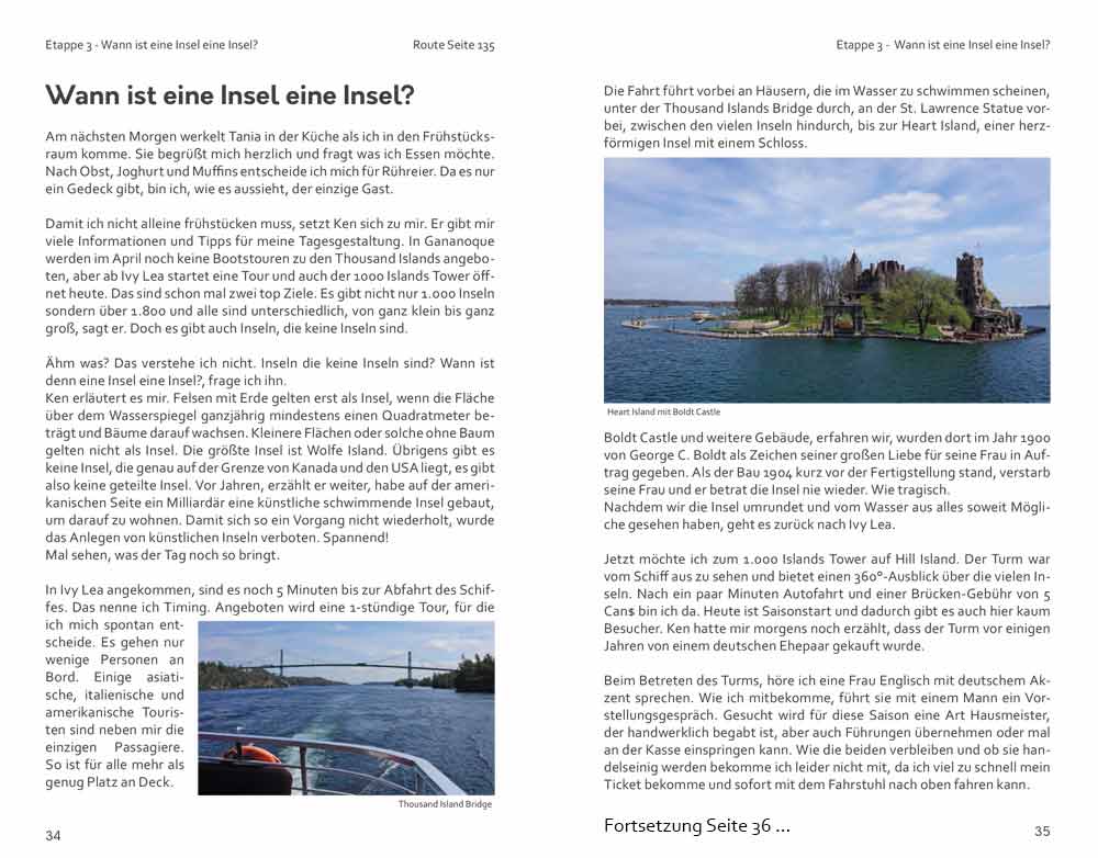 Reisebuch Kanada Ontario und Quebec, Reisebeschreibungen Thousand Islands, Gravenhurst, Niagara, Kemptville und mehr