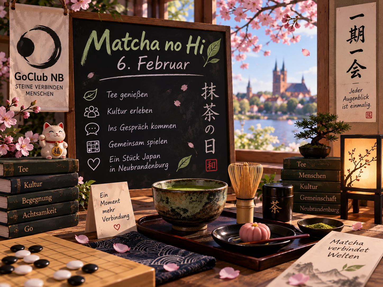 Ein Paar im Anime-Stil vor einem Drachen und einer Burg; der Text lautet „21. Schweincrer Drachenschlacht“.