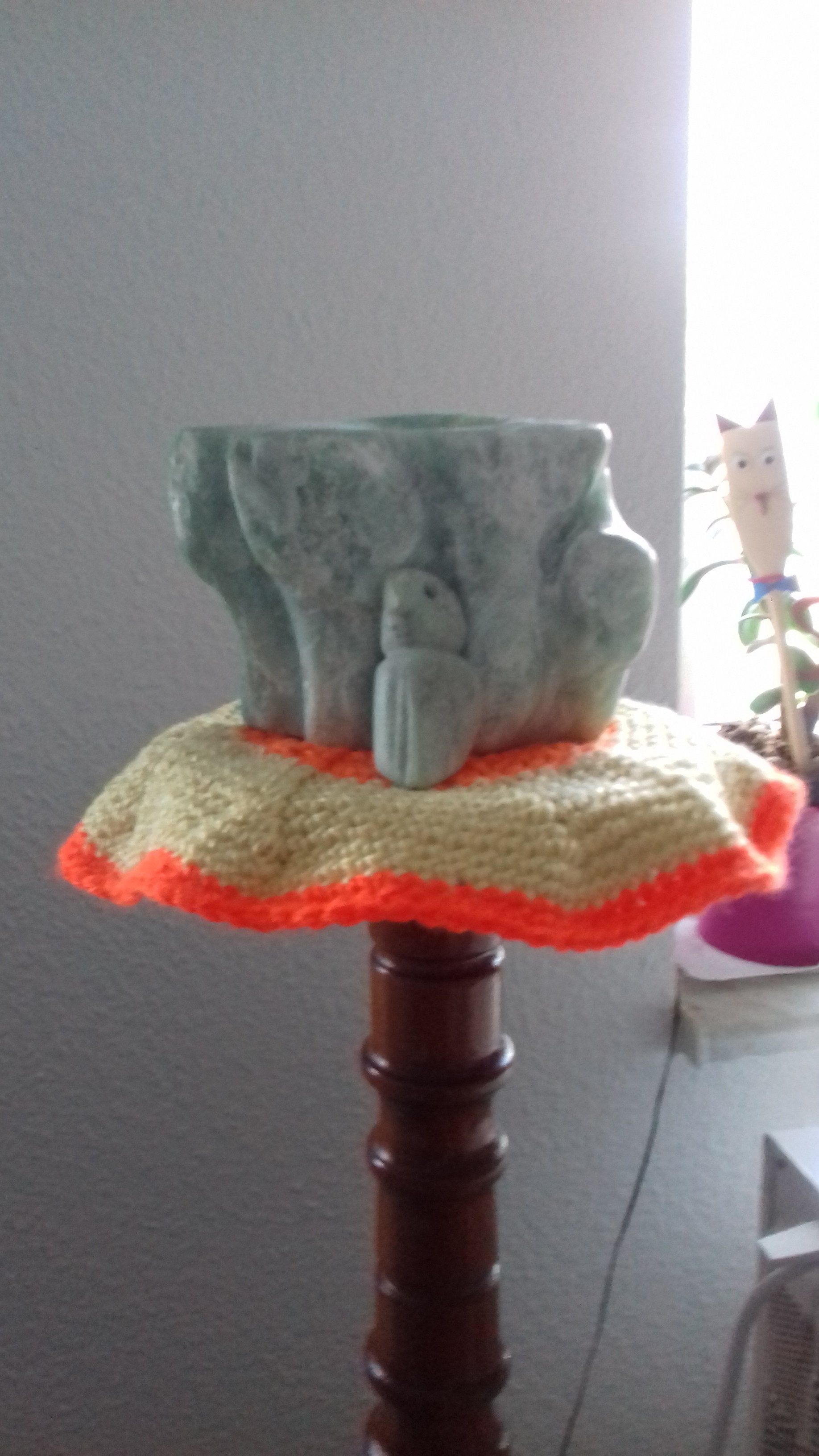 Dekoration aus grünem Speckstein