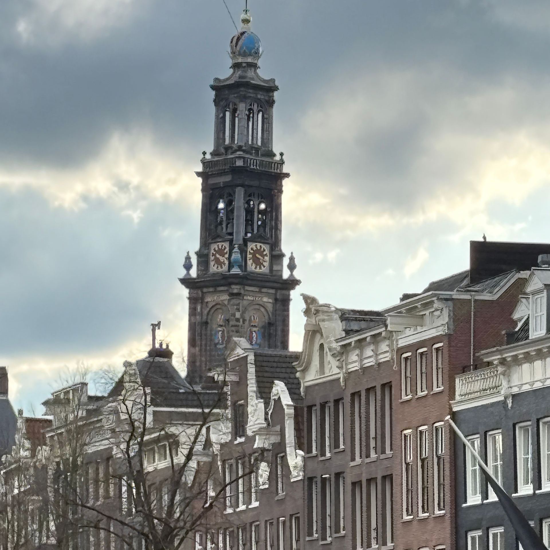 Stadtführungen Amsterdam. Herzblut. Kleine Gruppen. Deutsch. Individuell. Flexibel. Westerkerk