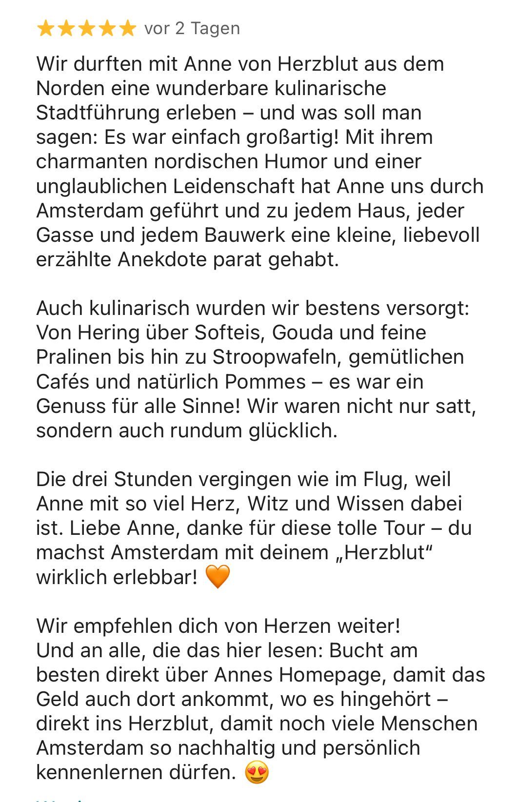 Herzblut Stadtfuehrungen Amsterdam, Deutsch, kleine Gruppen, Individuell