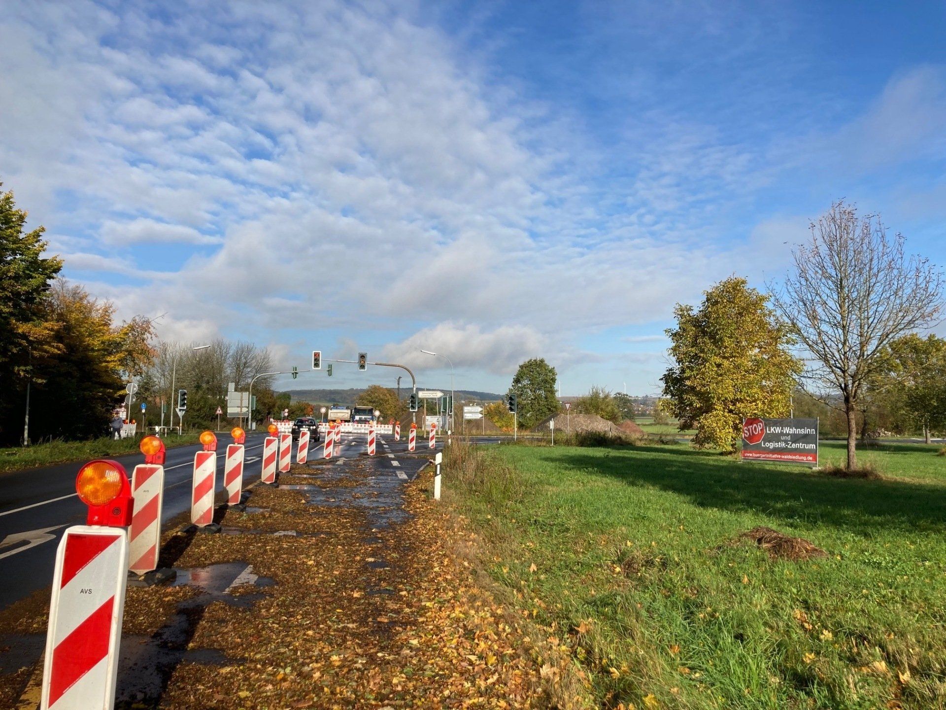 Bauzaun Plakat Oberauer Kreuz
