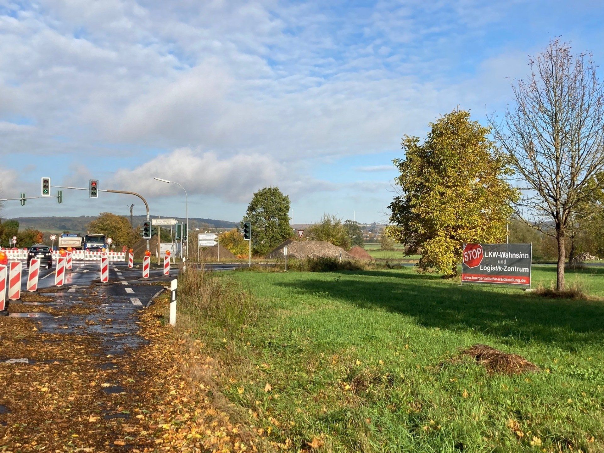 Bauzaun Plakat Oberauer Kreuz