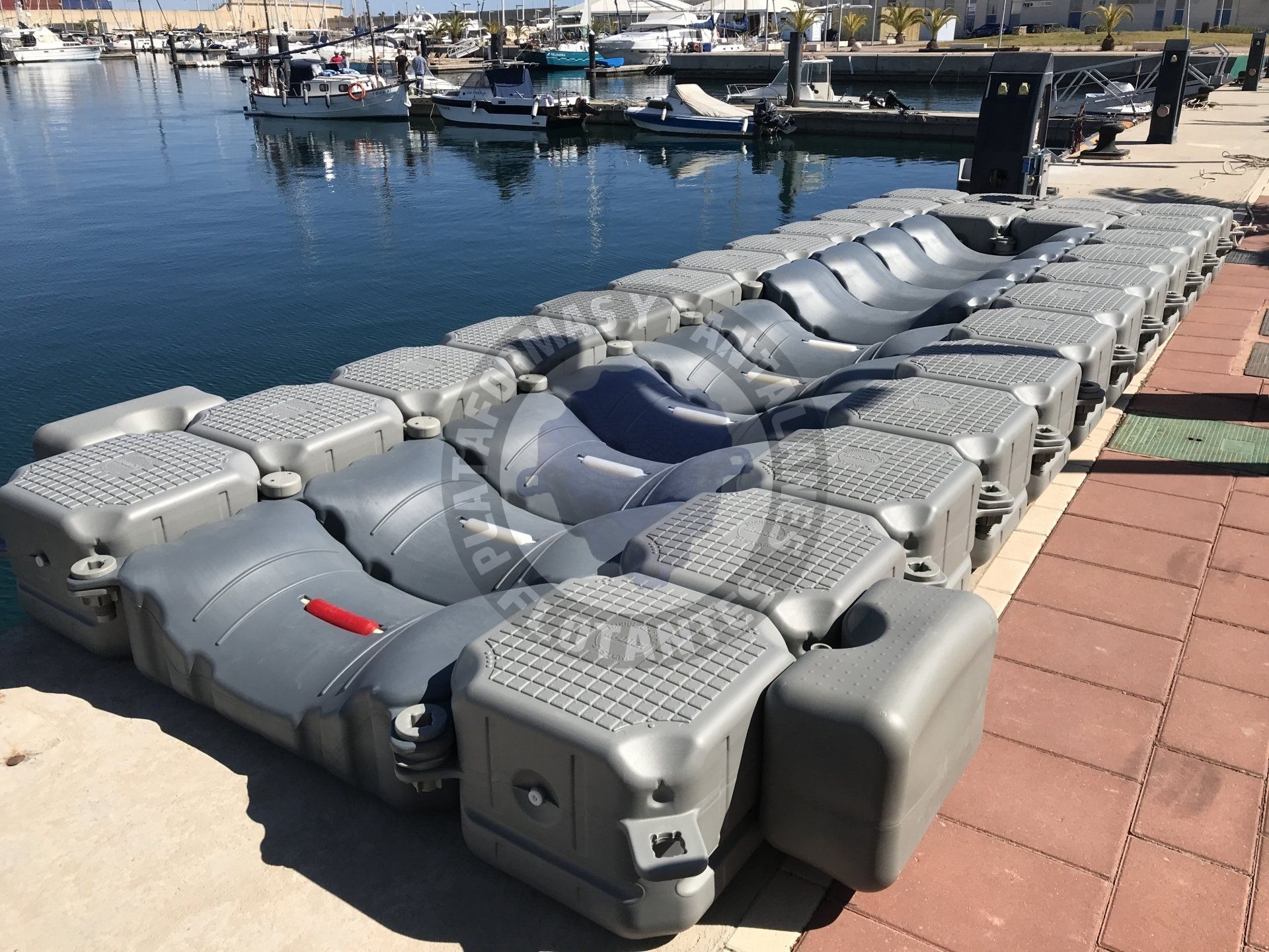 Plataforma flotante para barco o embarcación de 6,5 m