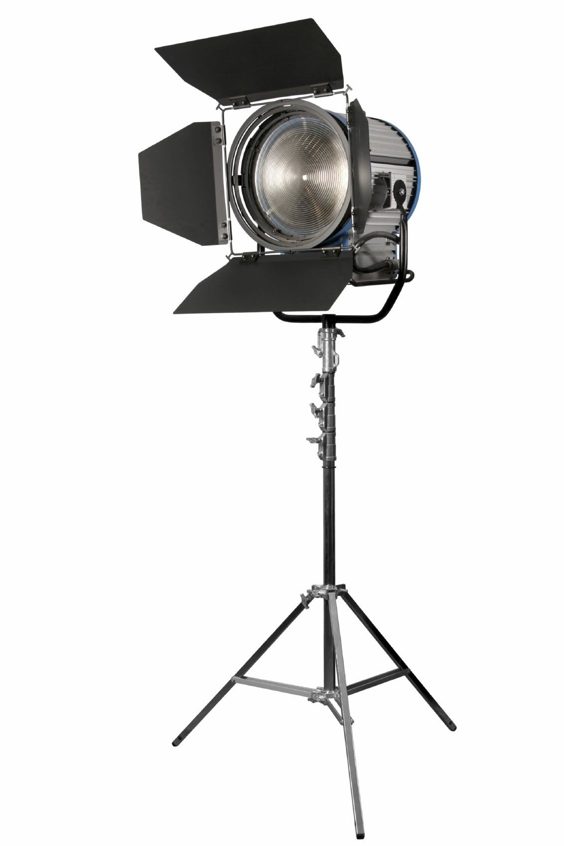 A large studio light on stand.