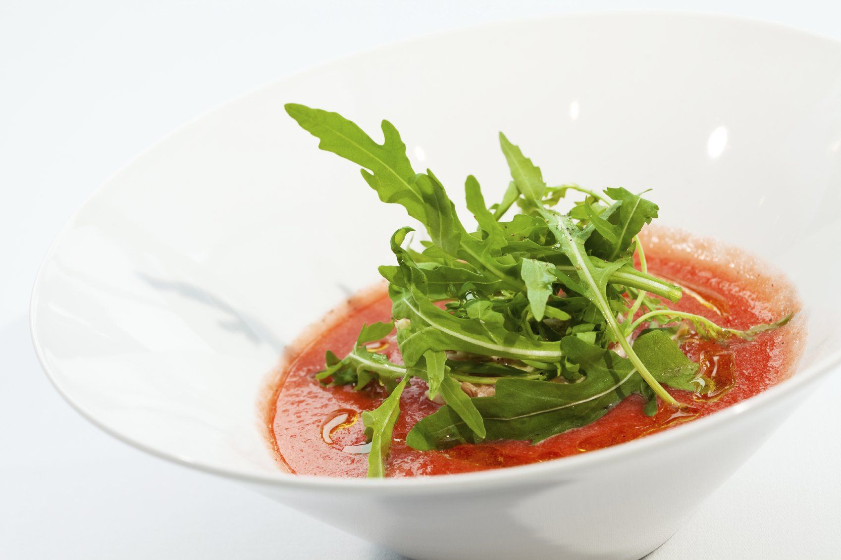 Tomato soup with fresh herbs