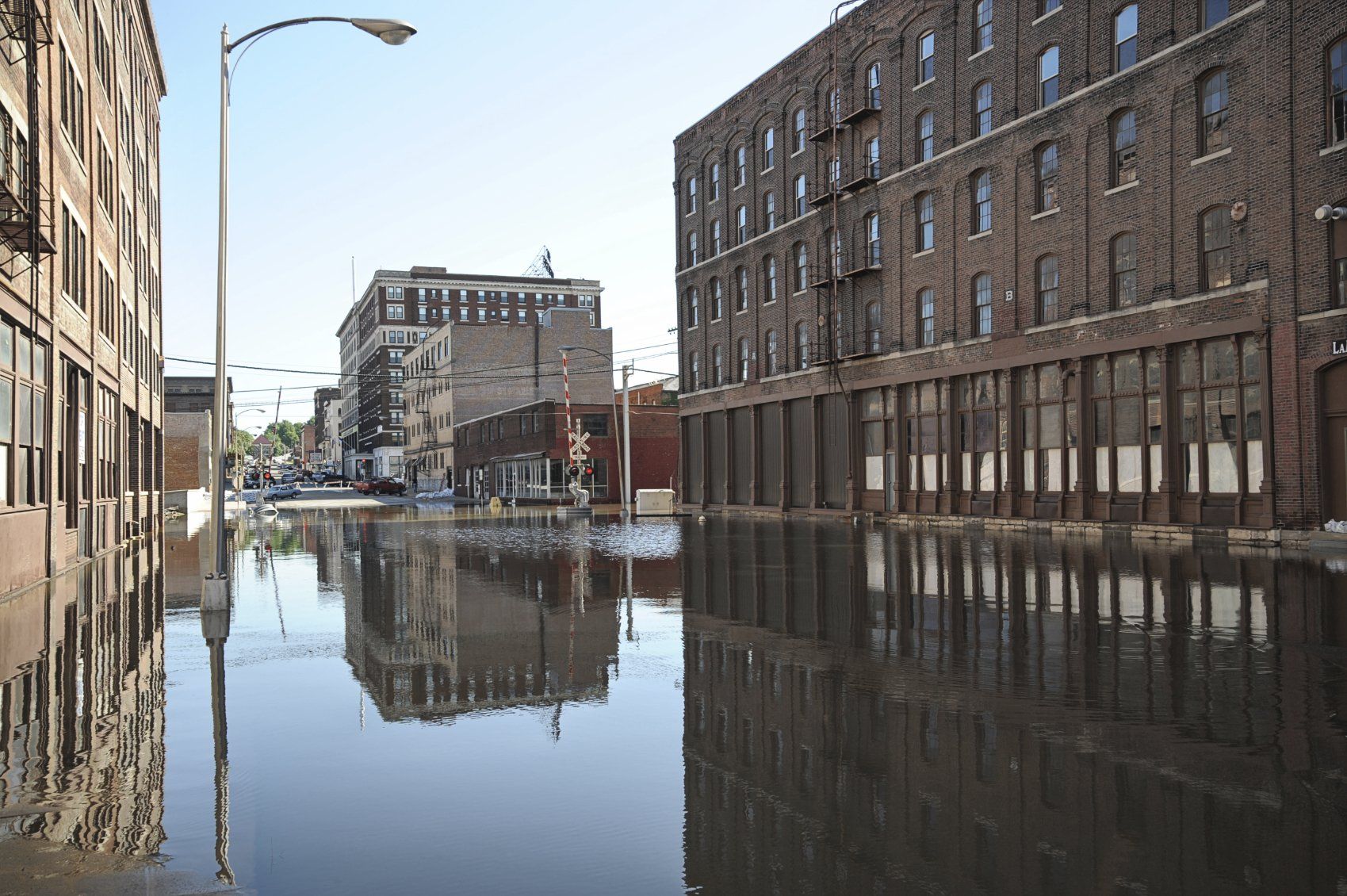 flooded city