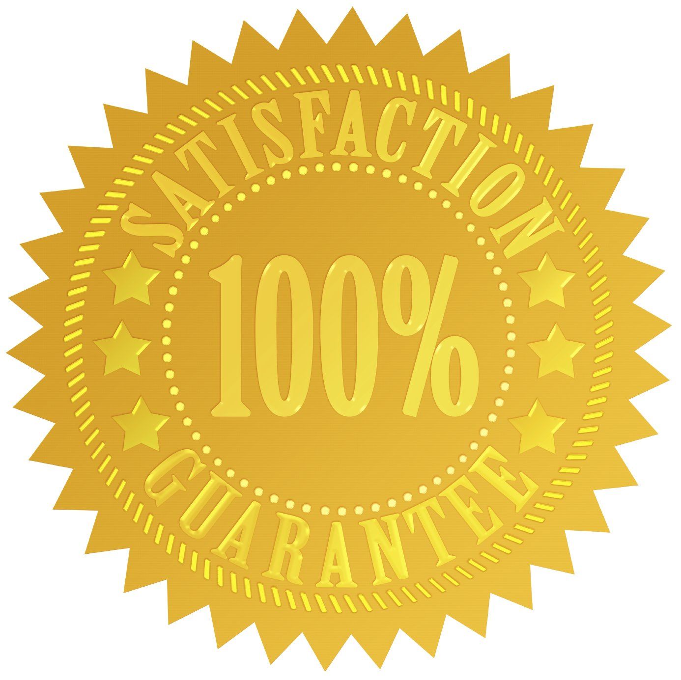 Satisfaction 100% guarantee
