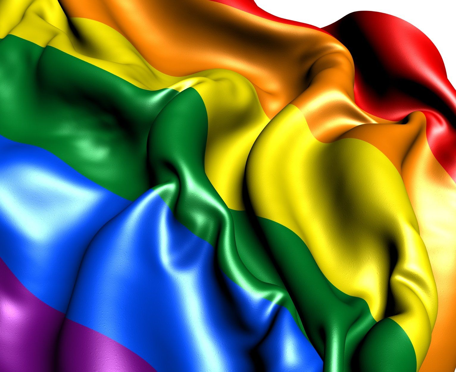 rainbow flag 3d image
