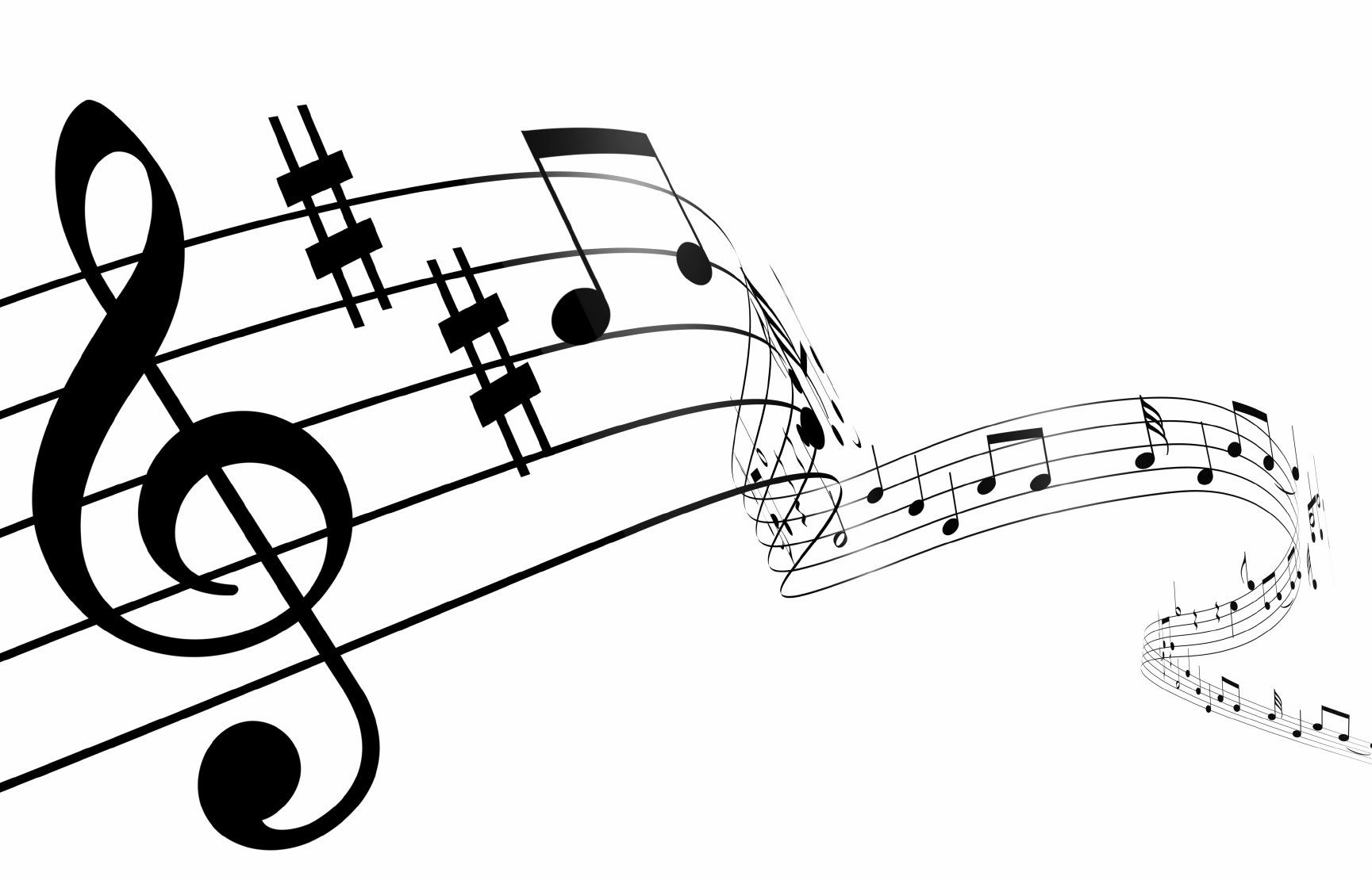 Graphic of the Treble Cleff - musical