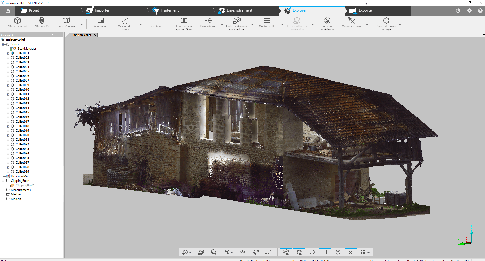 4B - VUE 3D COUPE Vue de la voute VUE 3D COUPE Vue de la voute