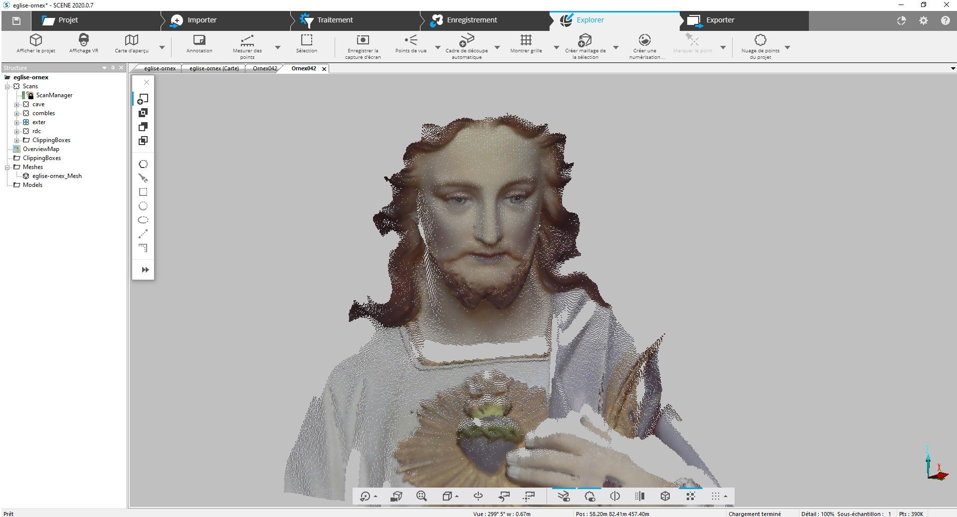 3B - VUE 3D DETAIL POINTS COLORISES SAINT BRICE VUE 3D DETAIL POINTS COLORISES SAINT BRICE